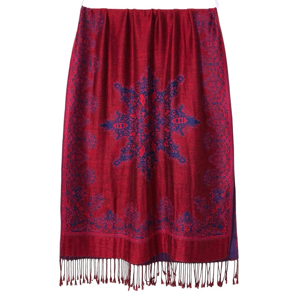 Pashmina Scarf Wrap Silk Colorful Layering Fall Autumn Lightweight Soft